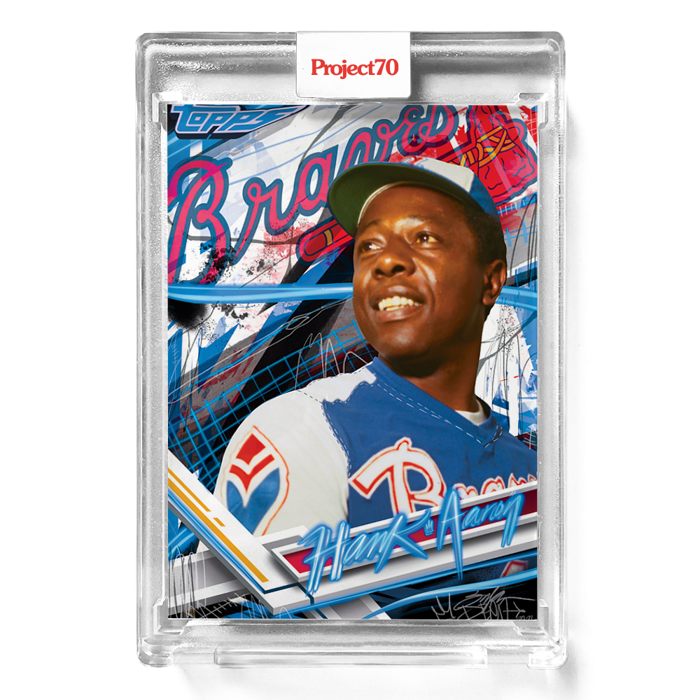 TOPPS Project 70 2017 Topps Hank Aaron Card by King Saladeen