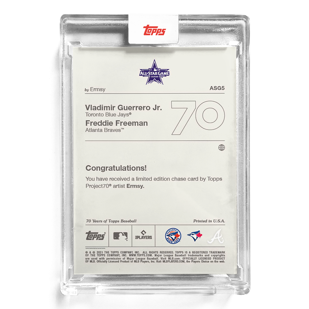Topps Project 70 Allstar Vladimir Guerrero / Freddie Freeman