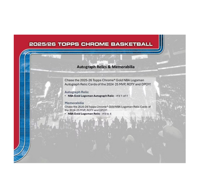 2025-26 Topps Chrome Basketball Mega Box