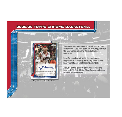 2025-26 Topps Chrome Basketball Mega Box