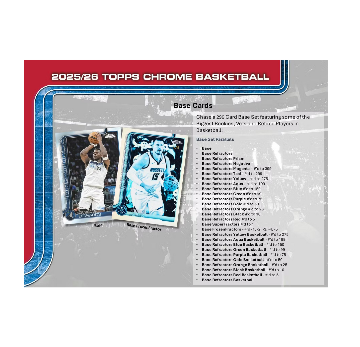 2025-26 Topps Chrome Basketball Mega Box