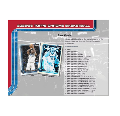 2025-26 Topps Chrome Basketball Mega Box