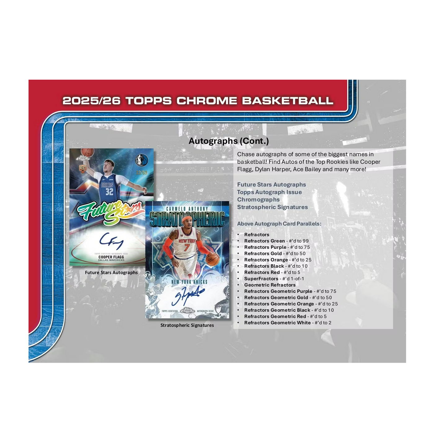 2025-26 Topps Chrome Basketball Mega Box