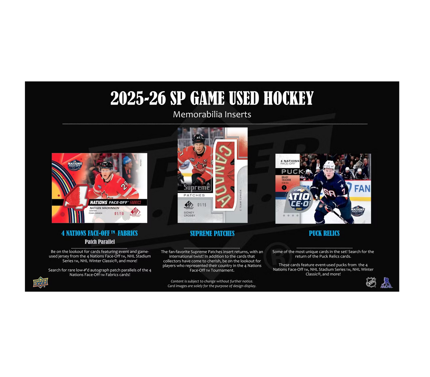 2025-26 Upper Deck SP Game Used Hockey Hobby Box