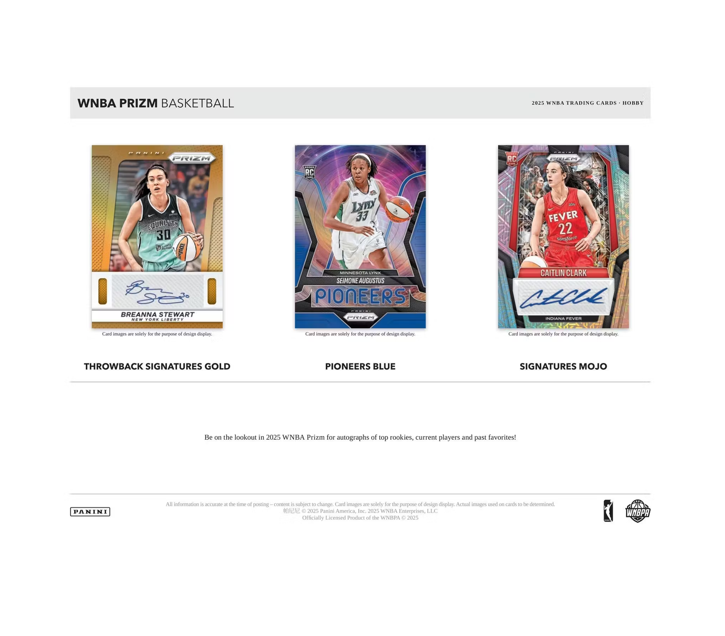 2025 Panini Prizm WNBA Basketball Hobby Box