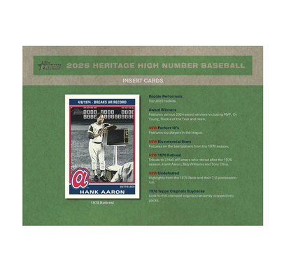 2025 Topps Heritage High Number Baseball Hobby Box