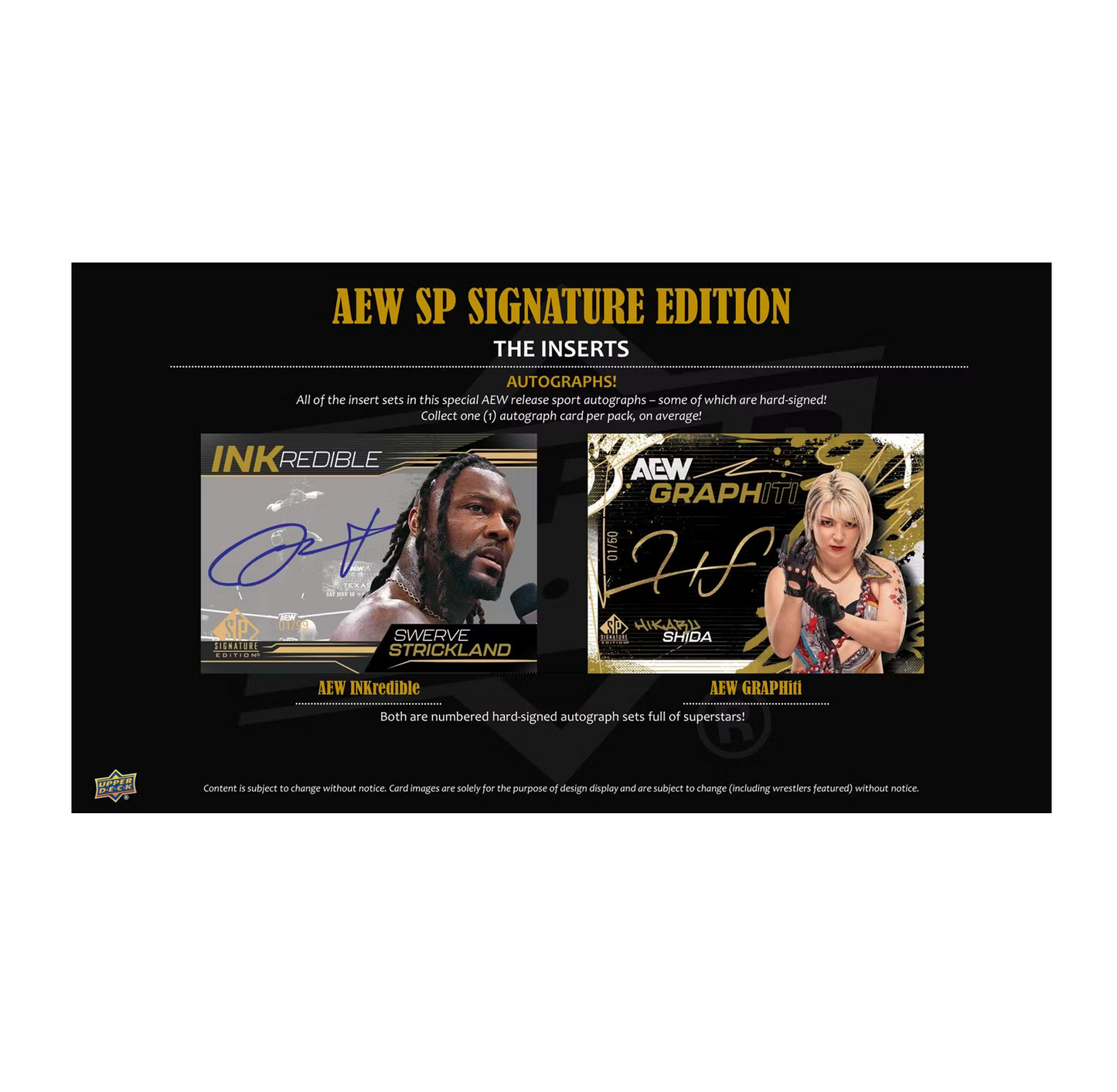 2025 Upper Deck SP Signature Edition AEW Wrestling Hobby 20-Box Case