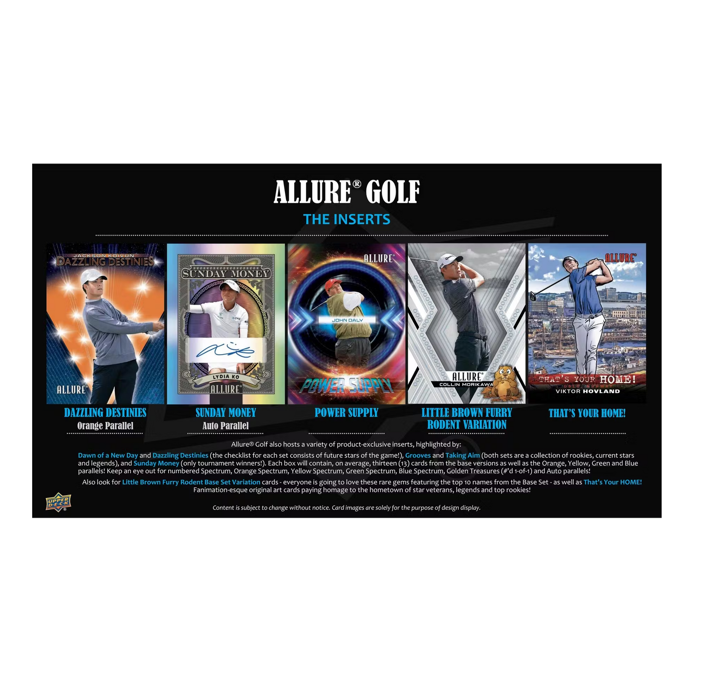 2026 Upper Deck Allure Golf Hobby Box