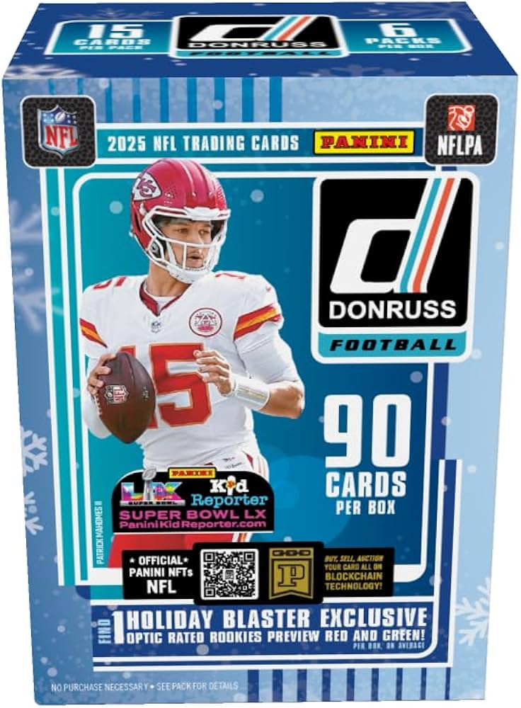 2025 Donruss Football Holiday Blaster Box
