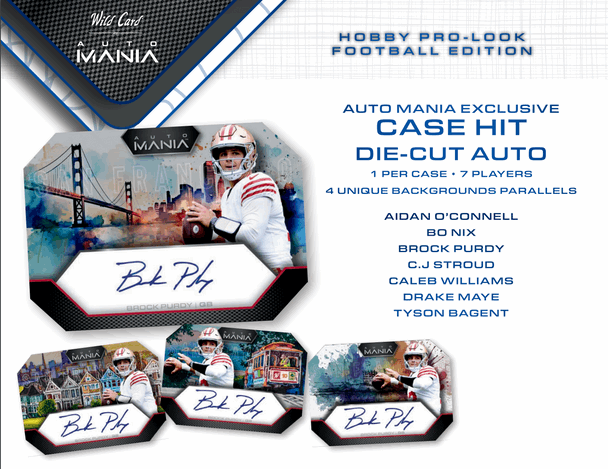 2023 Wild Card Auto Mania Pro-Look Football Edition Box