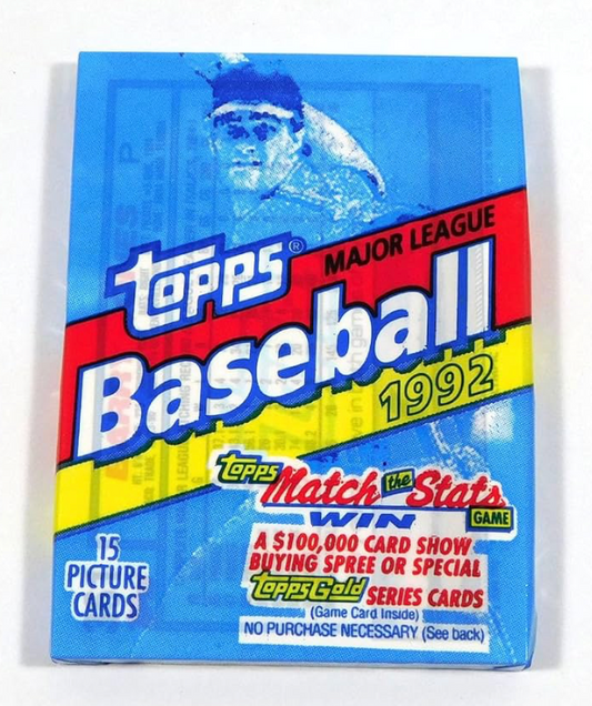 1992 Topps MLB Baseball Pack