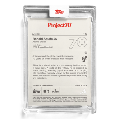 Topps Project 70 Ronald Acuna Jr. card by Eldot