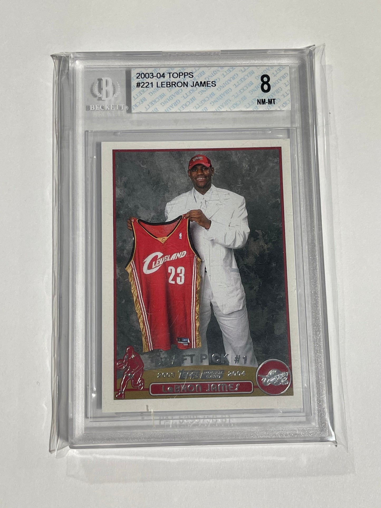 Topps: 2003-04 Lebron James #221 BGS 8 - Rookie Card RC Cavs