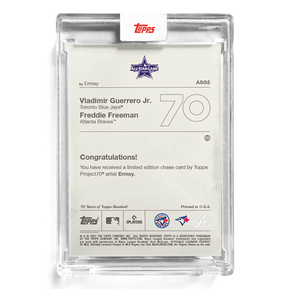 Topps Project 70 Allstar Vladimir Guerrero / Freddie Freeman